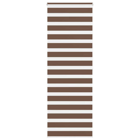 vidaXL Zebra Blind Brown 70x200 cm Fabric Width 65.9 cm Polyester