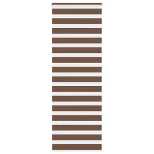 vidaXL Zebra Blind Brown 75x200 cm Fabric Width 70.9 cm Polyester