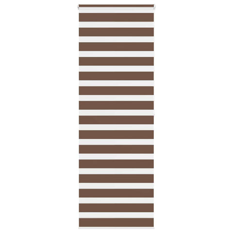 vidaXL Zebra Blind Brown 75x200 cm Fabric Width 70.9 cm Polyester