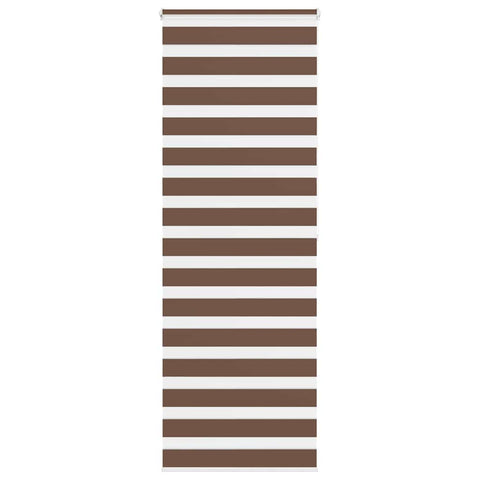 vidaXL Zebra Blind Brown 80x200 cm Fabric Width 75.9 cm Polyester