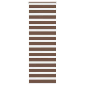 vidaXL Zebra Blind Brown 70x230 cm Fabric Width 65.9 cm Polyester