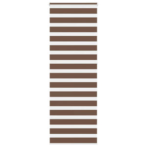 vidaXL Zebra Blind Brown 75x230 cm Fabric Width 70.9 cm Polyester