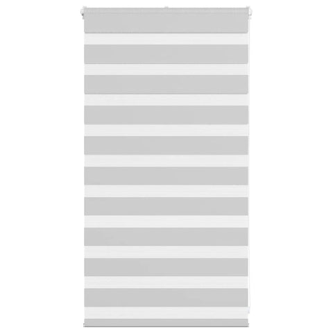 vidaXL Zebra Blind Light Grey 70x100 cm Fabric Width 65.9 cm Polyester