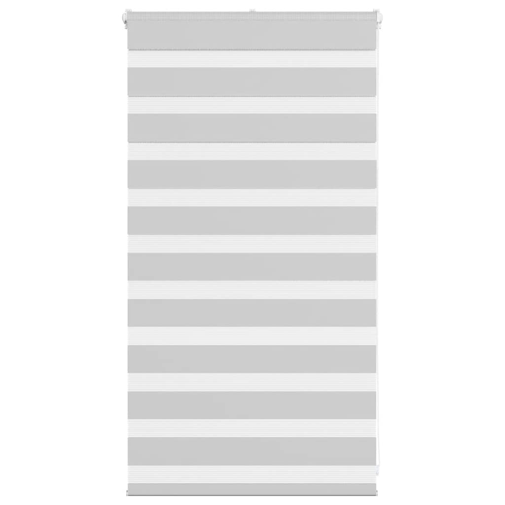 vidaXL Zebra Blind Light Grey 75x100 cm Fabric Width 70.9 cm Polyester