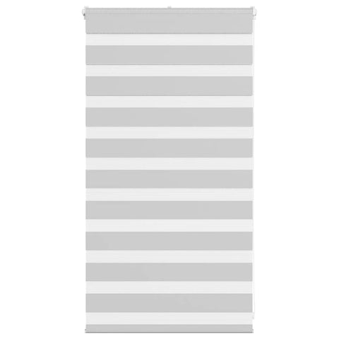 vidaXL Zebra Blind Light Grey 80x100 cm Fabric Width 75.9 cm Polyester