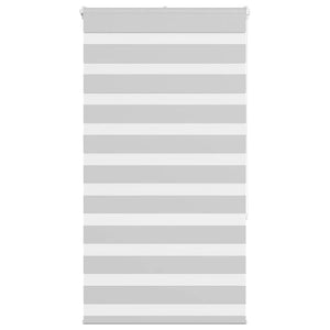 vidaXL Zebra Blind Light Grey 70x150 cm Fabric Width 65.9 cm Polyester