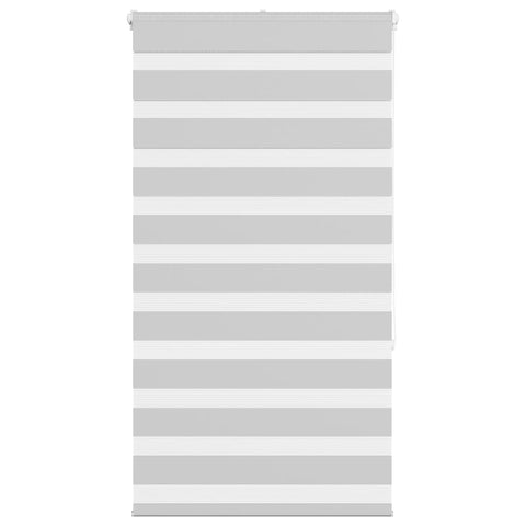 vidaXL Zebra Blind Light Grey 80x150 cm Fabric Width 75.9 cm Polyester