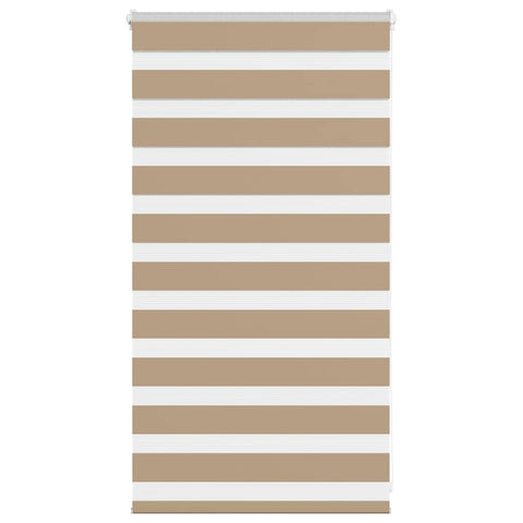 vidaXL Zebra Blind Sand Brown 70x100 cm Fabric Width 65.9 cm Polyester