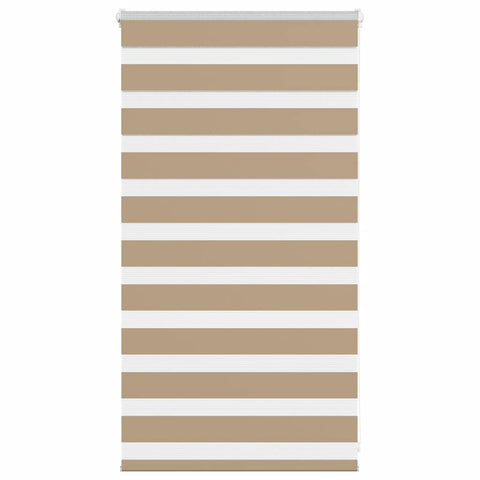 vidaXL Zebra Blind Sand Brown 75x100 cm Fabric Width 70.9 cm Polyester