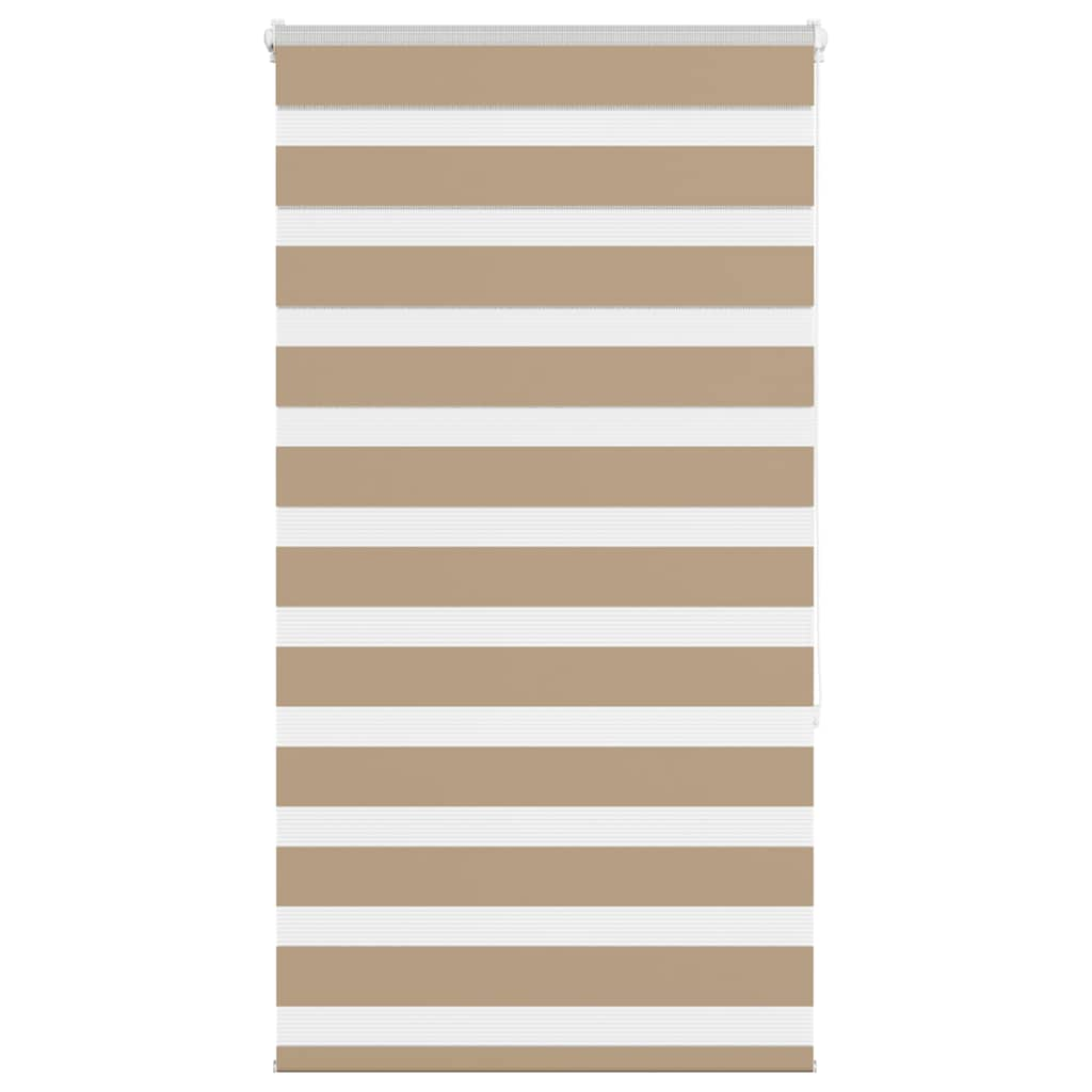 vidaXL Zebra Blind Sand Brown 70x150 cm Fabric Width 65.9 cm Polyester