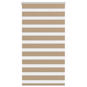 vidaXL Zebra Blind Sand Brown 70x150 cm Fabric Width 65.9 cm Polyester