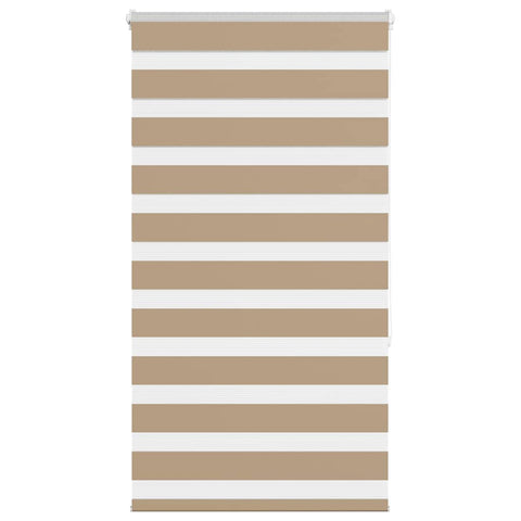 vidaXL Zebra Blind Sand Brown 70x150 cm Fabric Width 65.9 cm Polyester