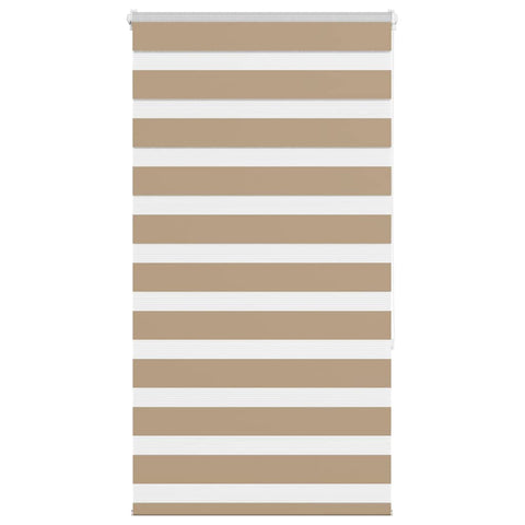 vidaXL Zebra Blind Sand Brown 75x150 cm Fabric Width 70.9 cm Polyester