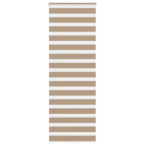 vidaXL Zebra Blind Sand Brown 70x200 cm Fabric Width 65.9 cm Polyester