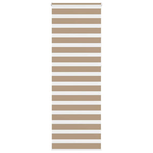 vidaXL Zebra Blind Sand Brown 75x230 cm Fabric Width 70.9 cm Polyester