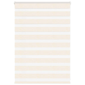 vidaXL Zebra Blind Marble Beige 95x100 cm Fabric Width 90.9 cm Polyester