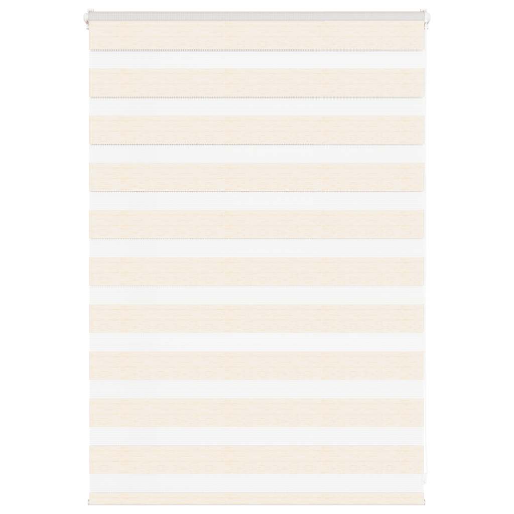 vidaXL Zebra Blind Marble Beige 100x100 cm Fabric Width 95.9 cm Polyester