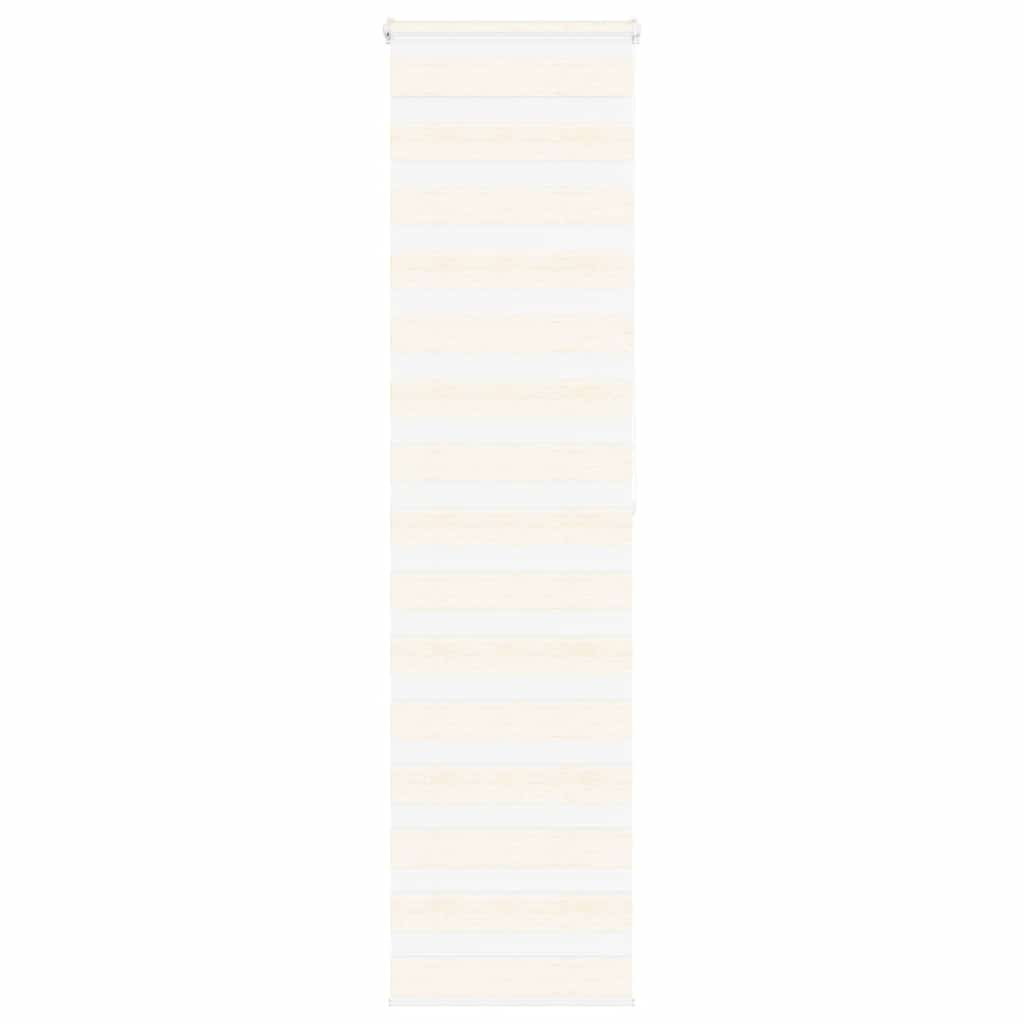 vidaXL Zebra Blind Marble Beige 55x200 cm Fabric Width 50.9 cm Polyester