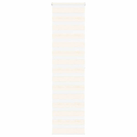 vidaXL Zebra Blind Marble Beige 55x200 cm Fabric Width 50.9 cm Polyester