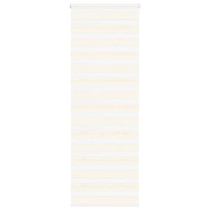 vidaXL Zebra Blind Marble Beige 75x200 cm Fabric Width 70.9 cm Polyester