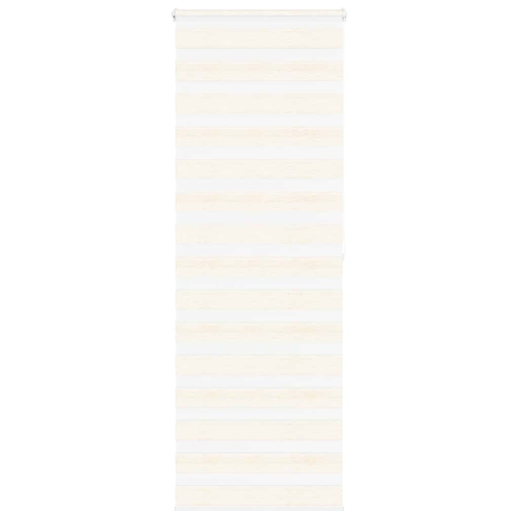 vidaXL Zebra Blind Marble Beige 80x200 cm Fabric Width 75.9 cm Polyester