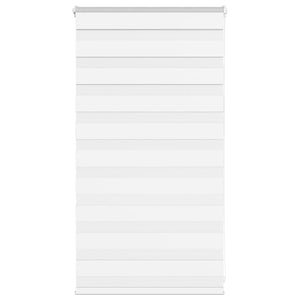 vidaXL Zebra Blind White 75x100 cm Fabric Width 70.9 cm Polyester