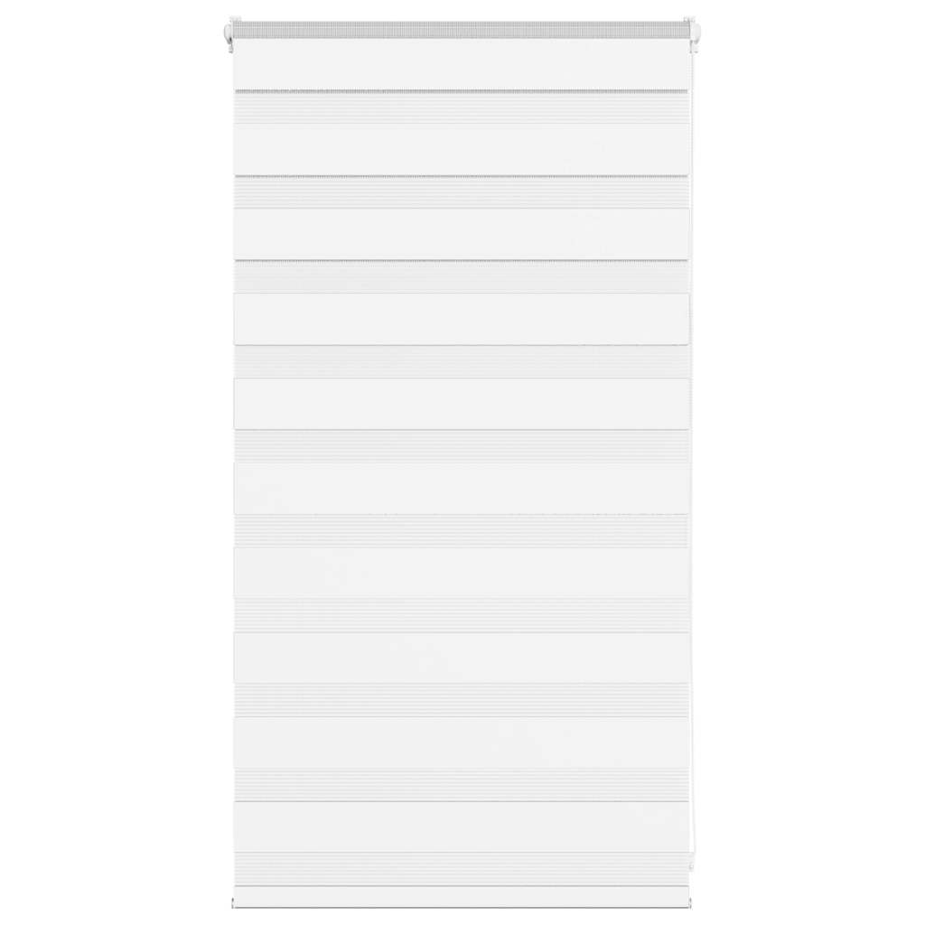 vidaXL Zebra Blind White 85x100 cm Fabric Width 80.9 cm Polyester