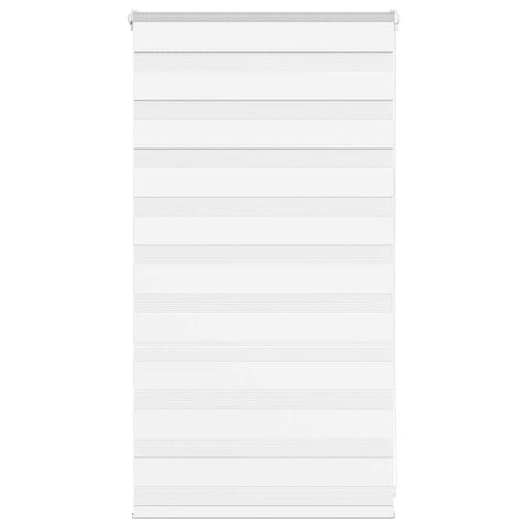 vidaXL Zebra Blind White 85x100 cm Fabric Width 80.9 cm Polyester