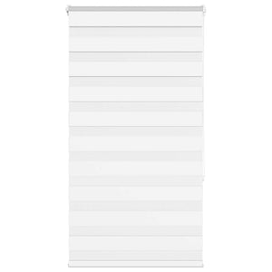 vidaXL Zebra Blind White 80x150 cm Fabric Width 75.9 cm Polyester