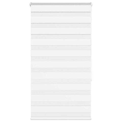 vidaXL Zebra Blind White 80x150 cm Fabric Width 75.9 cm Polyester