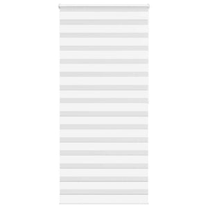 vidaXL Zebra Blind White 105x200 cm Fabric Width 100.9 cm Polyester