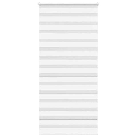 vidaXL Zebra Blind White 105x200 cm Fabric Width 100.9 cm Polyester