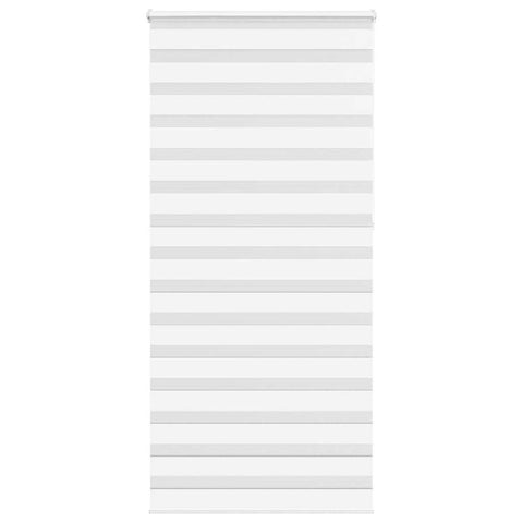 vidaXL Zebra Blind White 100x230 cm Fabric Width 95.9 cm Polyester