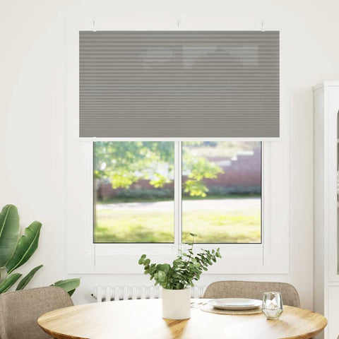 vidaXL Pleated Blind Anthracite 105x100 cm Fabric Width 104.4 cm Polyester