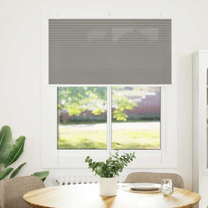 vidaXL Pleated Blind Anthracite 110x100 cm Fabric Width 109.4 cm Polyester