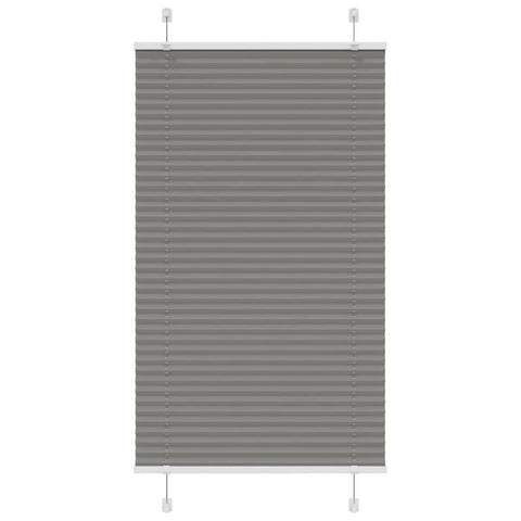 vidaXL Pleated Blind Anthracite 75x150 cm Fabric Width 74.4 cm Polyester