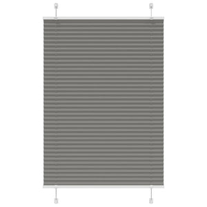 vidaXL Pleated Blind Anthracite 85x150 cm Fabric Width 84.4 cm Polyester