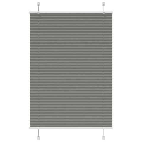 vidaXL Pleated Blind Anthracite 85x150 cm Fabric Width 84.4 cm Polyester