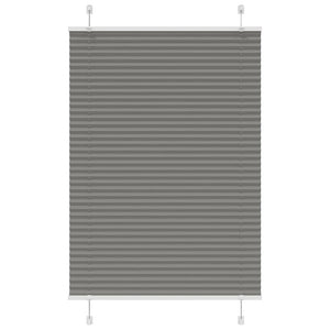 vidaXL Pleated Blind Anthracite 95x150 cm Fabric Width 94.4 cm Polyester