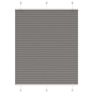 vidaXL Pleated Blind Anthracite 105x150 cm Fabric Width 104.4 cm Polyester