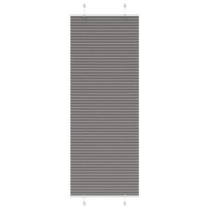 vidaXL Pleated Blind Anthracite 70x200 cm Fabric Width 69.4 cm Polyester