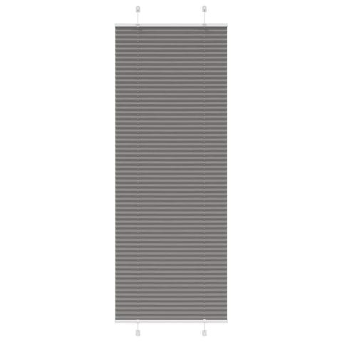 vidaXL Pleated Blind Anthracite 70x200 cm Fabric Width 69.4 cm Polyester