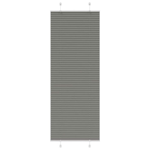 vidaXL Pleated Blind Anthracite 80x200 cm Fabric Width 79.4 cm Polyester