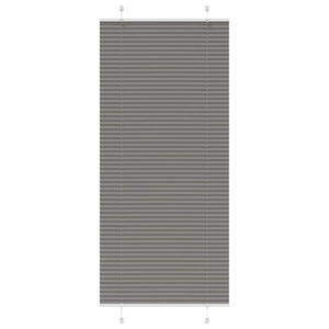 vidaXL Pleated Blind Anthracite 85x200 cm Fabric Width 84.4 cm Polyester