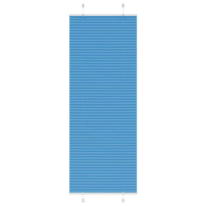 vidaXL Pleated Blind Blue 70x200 cm Fabric Width 69.4 cm Polyester