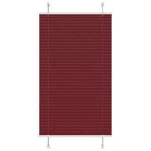 vidaXL Pleated Blind Bordeaux Red 80x150 cm Fabric Width 79.4 cm Polyester