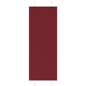 vidaXL Pleated Blind Bordeaux Red 70x200 cm Fabric Width 69.4 cm Polyester