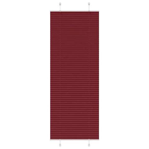 vidaXL Pleated Blind Bordeaux Red 70x200 cm Fabric Width 69.4 cm Polyester