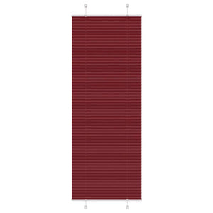 vidaXL Pleated Blind Bordeaux Red 75x200 cm Fabric Width 74.4 cm Polyester