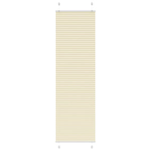 vidaXL Pleated Blind Cream 65x200 cm Fabric Width 64.4 cm Polyester